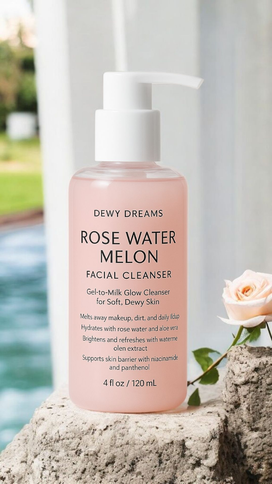 RoseWaterMelon Facial Cleanser