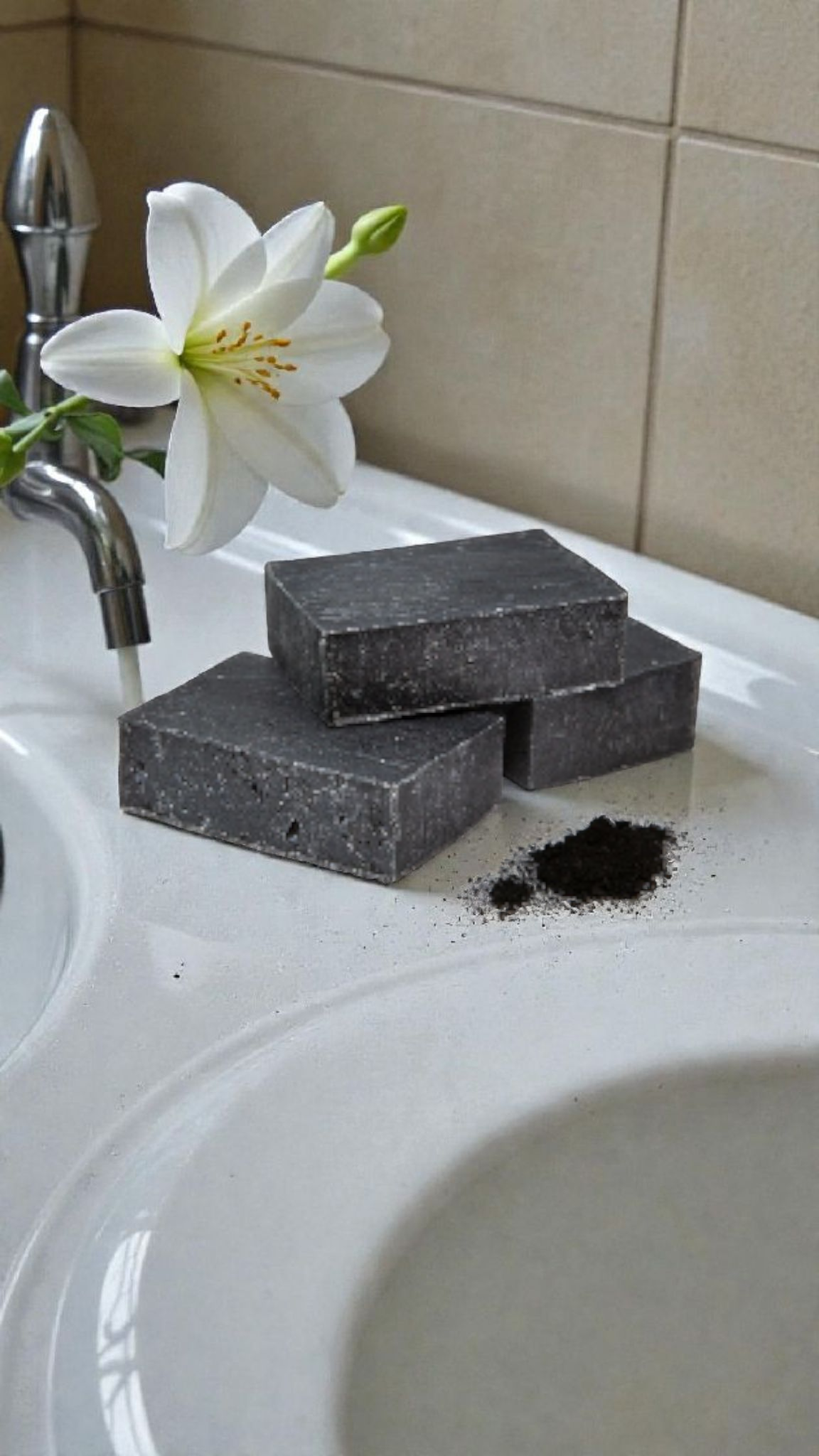 Charcoal facial cleanser bar